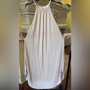 Double Zero Light Beige Tan Maxi Oversize Sheath style Dress Size Small